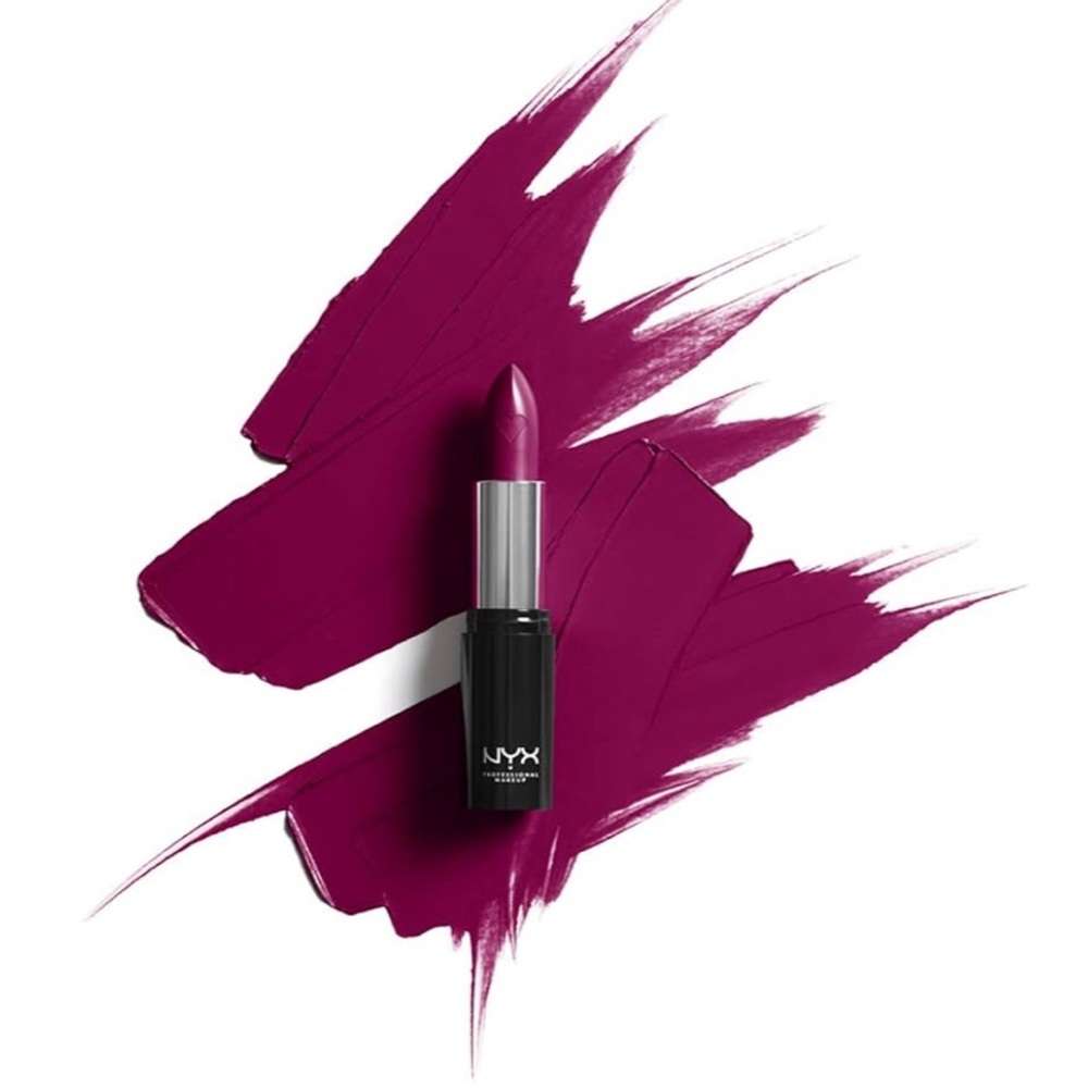 NYX Shout Loud Satin Lipstick - Bright Berry - “Dirty Talk” - Picture 2 of 6